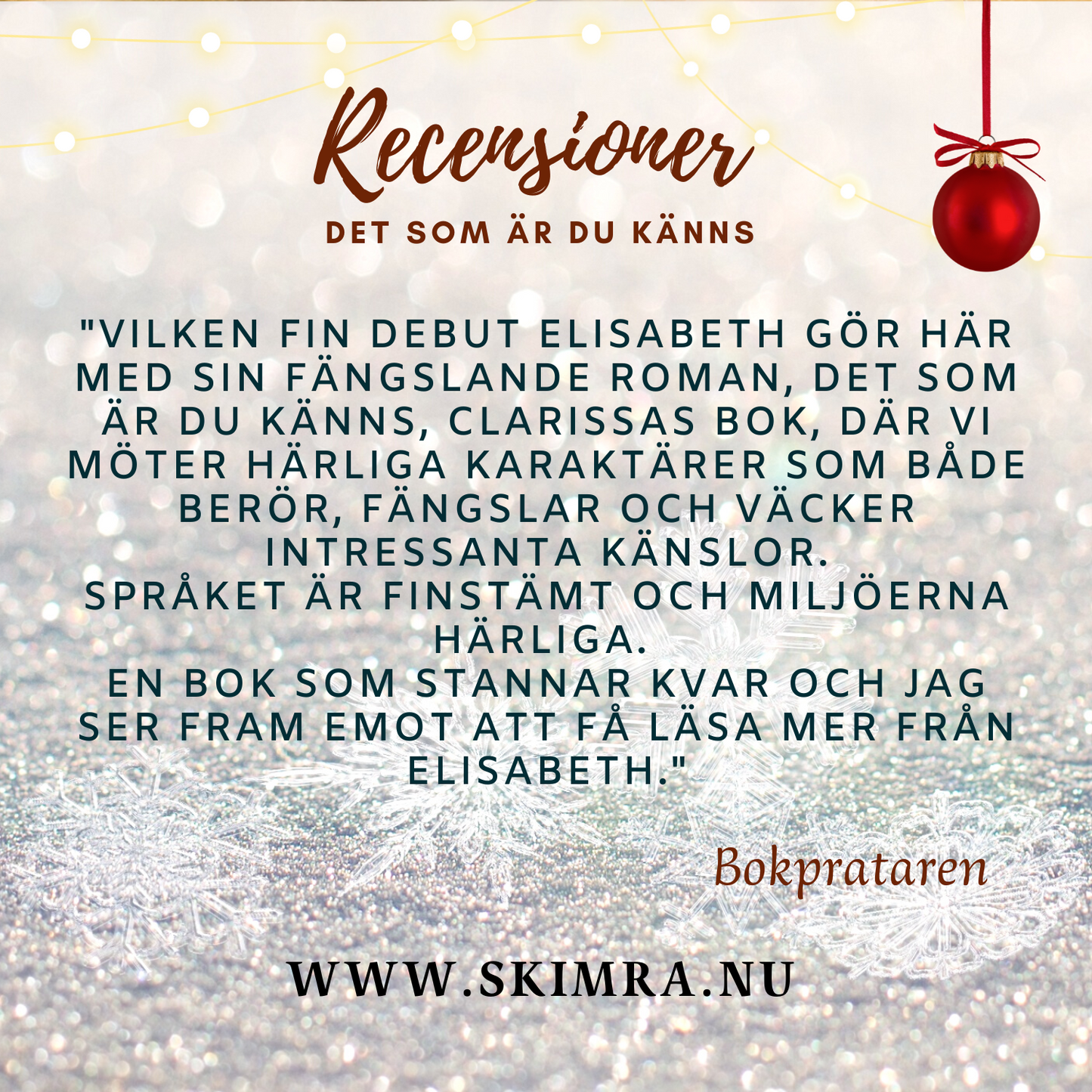 Det som är du känns - Clarissas bok