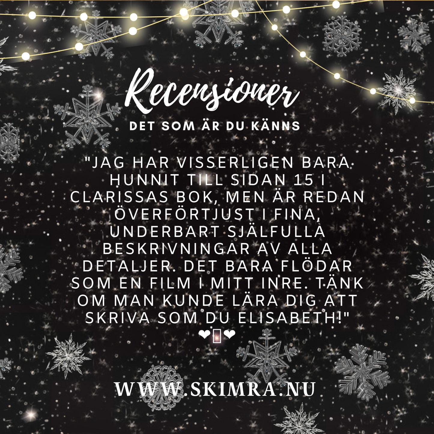 Det som är du känns - Clarissas bok